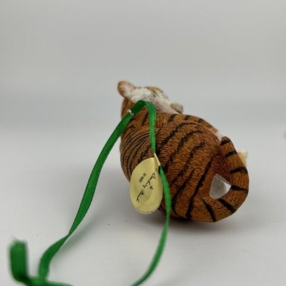 Danbury Mint The Baby Animal Christmas Ornament Tiger Cub Cookies Santa #2 - Picture 7 of 10